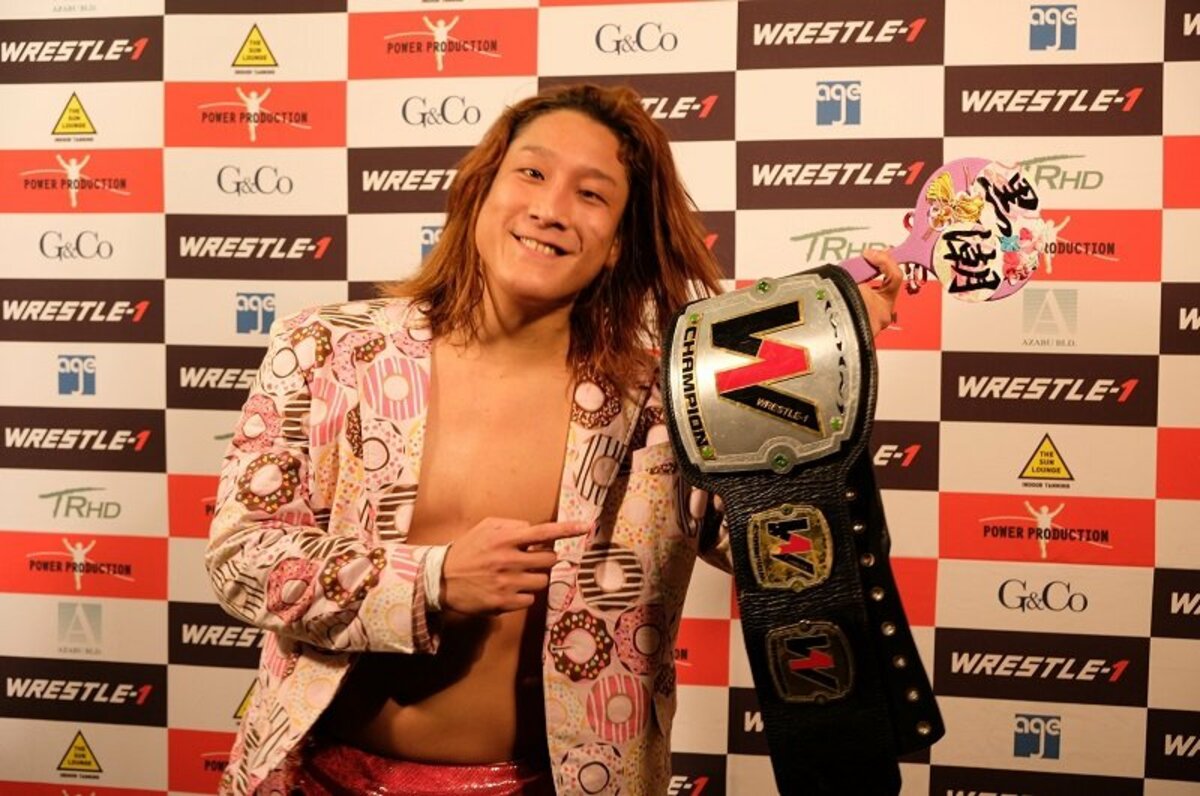 ベルトをイケメン色に染める 黒潮 イケメン 二郎 イケメン選手しか挑戦できない 男前限定王座 でw 1をアゲる ニュース Abema Times