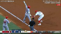 大谷翔平 注目の第1打席 痛烈な3ベースヒット