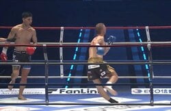 右ハイキックで「欽ちゃん走り」「操り人形みたい」ファイターの動きに異変 「相当タフ」魔裟斗は“倒れない”男を称賛
