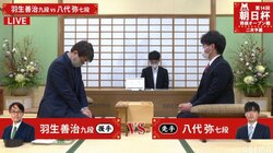 羽生善治九段、6回目の優勝に向け二次予選から登場 八代弥七段と対局開始／将棋・朝日杯
