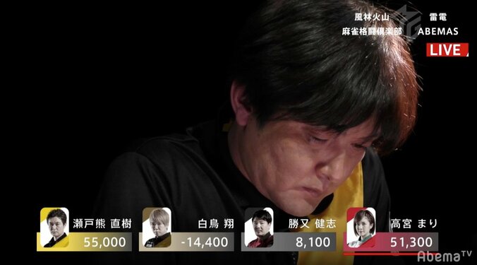 「やっとチームに貢献できた」瀬戸熊直樹、9試合ぶりトップ　苦悩の年末ショックを完全払拭／麻雀・大和証券Mリーグ 1枚目