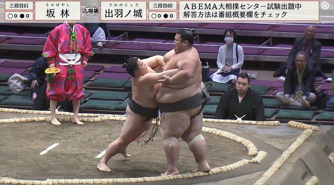 立ちはだかったのは三段目六十枚目・出羽ノ城（出羽海）