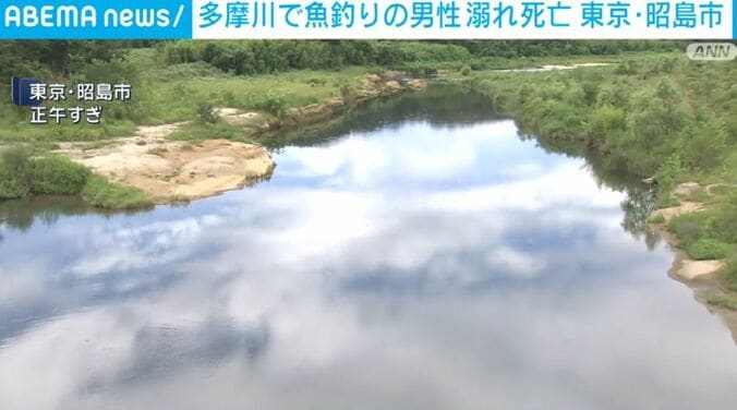東京・昭島市の多摩川
