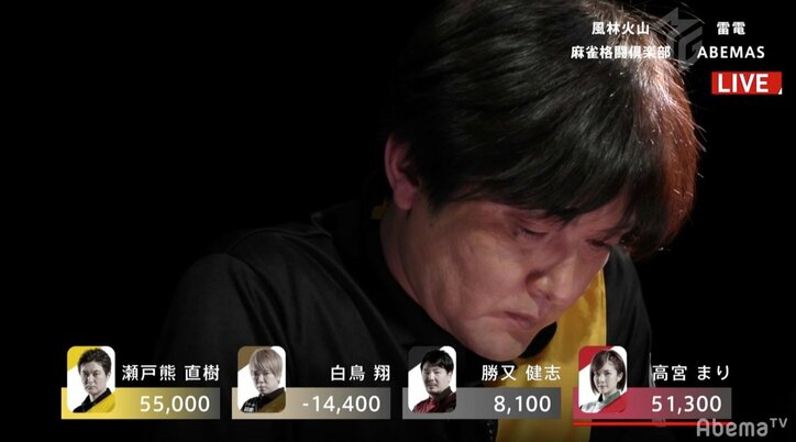 「やっとチームに貢献できた」瀬戸熊直樹、9試合ぶりトップ　苦悩の年末ショックを完全払拭／麻雀・大和証券Mリーグ