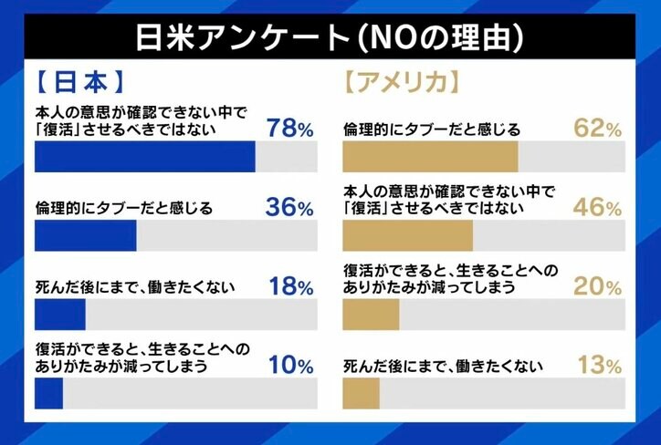 日米アンケート（「NO」の理由）
