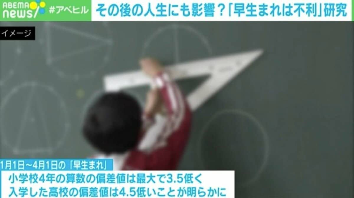 早生まれ 遅生まれ 年収