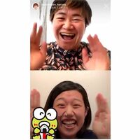 横澤夏子、近藤春菜とのインスタライブを報告し反響続々「笑いすぎて涙出ました」「めっちゃ面白かった～！」