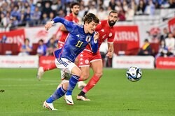 古橋亨梧が代表戦4試合ぶりのゴール！CL初得点の勢いそのままに日本代表通算5得点目