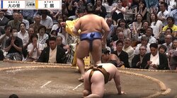 大相撲、結びの一番で「カリスマモデルは見た」 立ち合いの瞬間、行司と審判の間から“キラリ”と光る鋭い眼光 貴重な姿に「ホントにお好きなんですね」ファン驚嘆