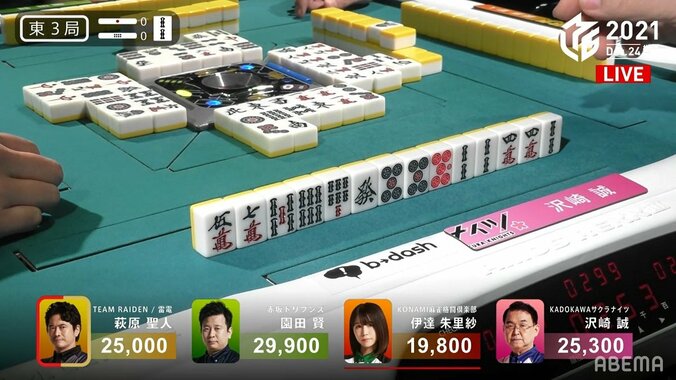 「ほぇ！？」不意のドラ暗刻に実況の女流雀士「変な声出ちゃった」ファンからは「かわいい」と大好評／麻雀・Mリーグ 1枚目