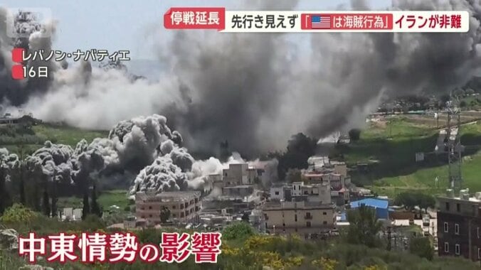 中東情勢の影響