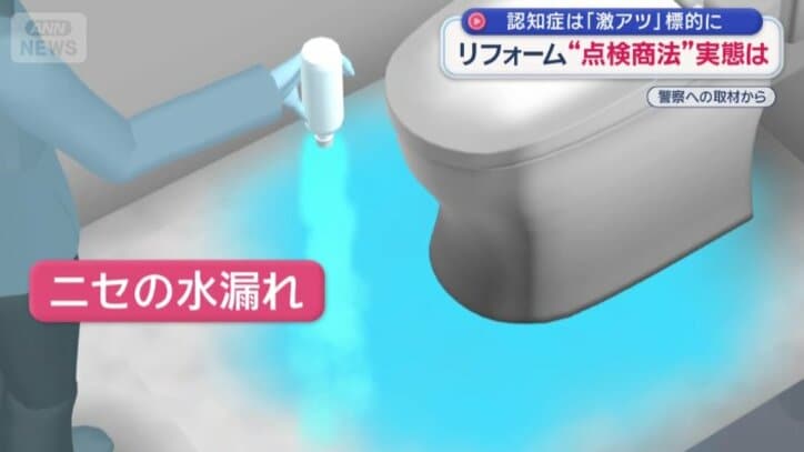 「ニセの水漏れ」を作り出す