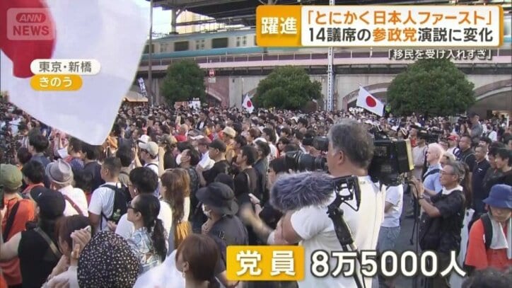 党員は8万5000人まで増加