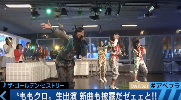 ももクロ、新曲&爆笑トークをアベプラ生出演で披露  テレ朝にモノノフ500人超が殺到！