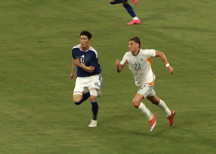 スプリント勝負で優位に立った冨安健洋