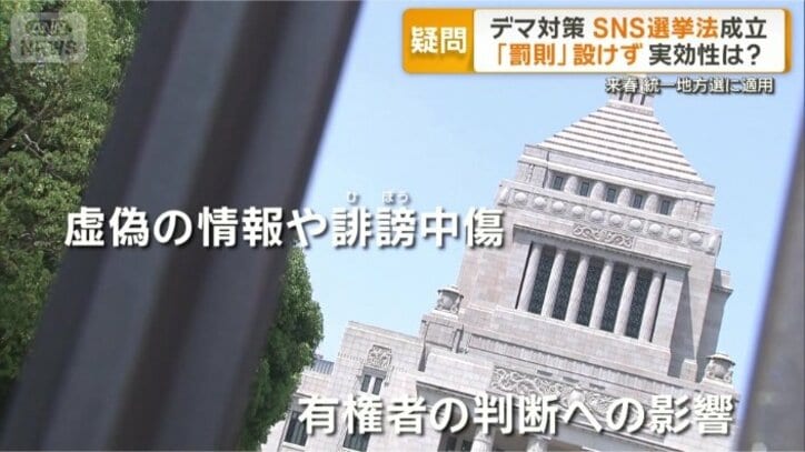 SNS対策を盛り込んだ改正法
