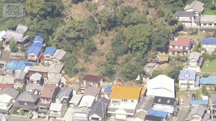 【空撮画像】千葉・鴨川市　複数の場所で土砂崩れ　多くの家屋に被害か　