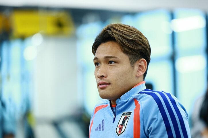 初招集の松木玖生。（C）JFA