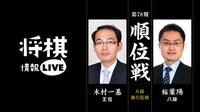 木村一基王位 対 稲葉陽八段