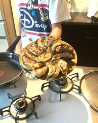 みきママ『餃子を焼きました〜!!』