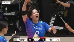 女子バレー、“スッと”落ちるエースで狂喜乱舞 五輪代表の盟友同士のやり合いにファンも熱狂「あの琴奈から！」