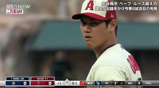 大谷翔平、“ルース超え”のメジャー通算502奪三振！ 今季無傷の5勝目に向け好スタート 1枚目