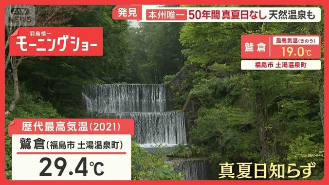 50年間真夏日知らずの街「土湯温泉町」　猛暑を忘れる福島の奥座敷　涼しさの秘密は？ 1枚目