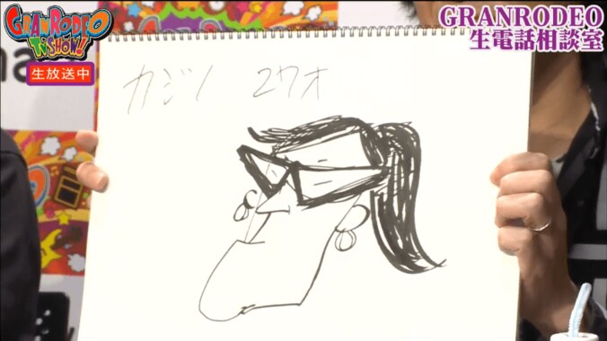 GRANRODEOギタリストe-ZUKA、ペインターに転身!?　生放送中に描かれたイラストまとめ 9枚目