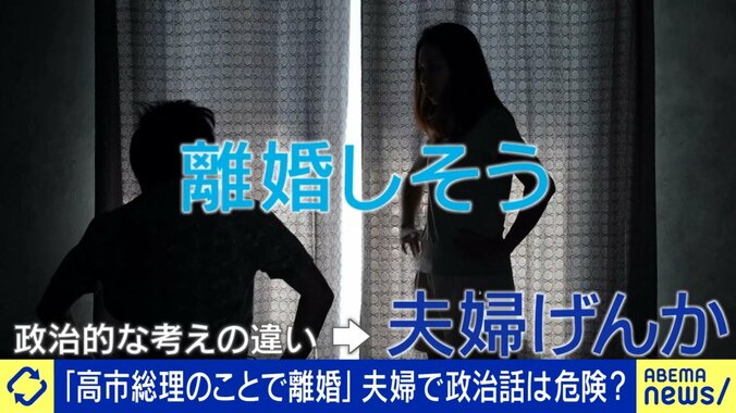 政治観の違いで離婚も