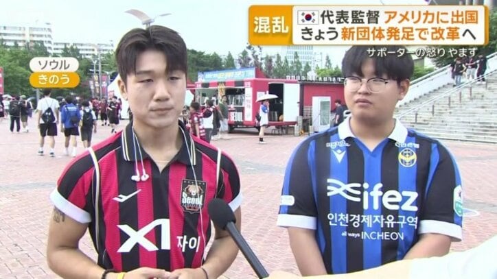 韓国のサッカーファン