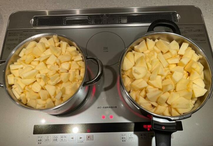  假屋崎省吾、14個のリンゴを使ってジャム作りに奮闘「凄い量」「食べてみたい」の声 