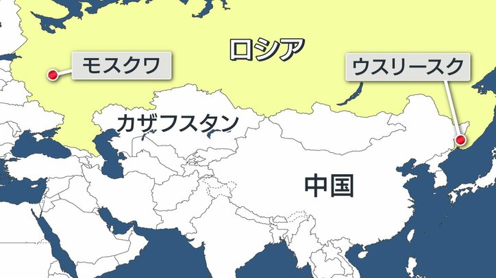 ロシア周辺の地図