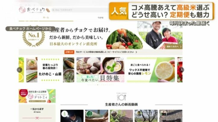 インターネット通販サイト「食べチョク」
