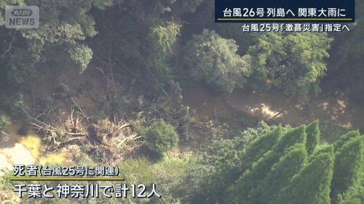 台風25号に関連する死者