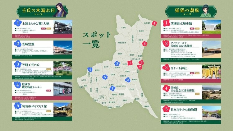 写真・画像】『薬屋のひとりごと』×茨城県、県内10か所を巡るスタンプ