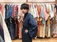 桃『着物を着て京都土産選び。』