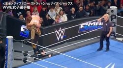 リングが壊れる！ 120kg“超重量級”女子が衝撃「飛び技」2連発…後ろから前から巨体ごと打ち付ける豪快ドロップに会場騒然「衝撃音ヤバい」