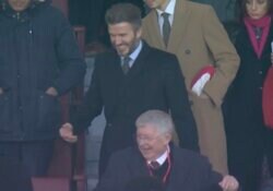 “スパイク事件”で悪化した関係は修復 イケメンすぎるベッカムとファーガソン元監督の登場にファン歓喜