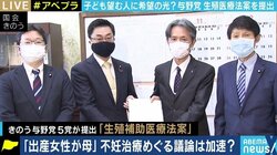 「女性の健康の保護、産まれてくる子どもの福祉が基本理念」与野党が提出した生殖補助医療法案の目的とは