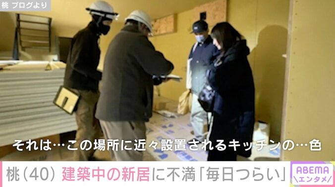 桃（40）、建築中の新居に不満「毎日つらい気持ちになっているのです…」 4枚目