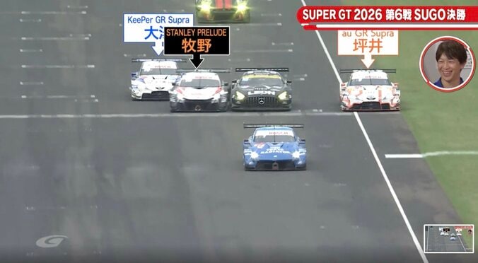 激狭SUGOで衝撃…4ワイド大混戦から驚異のアタック「300もどっち行っていいか…」GT最速男も驚きの瞬間 3枚目