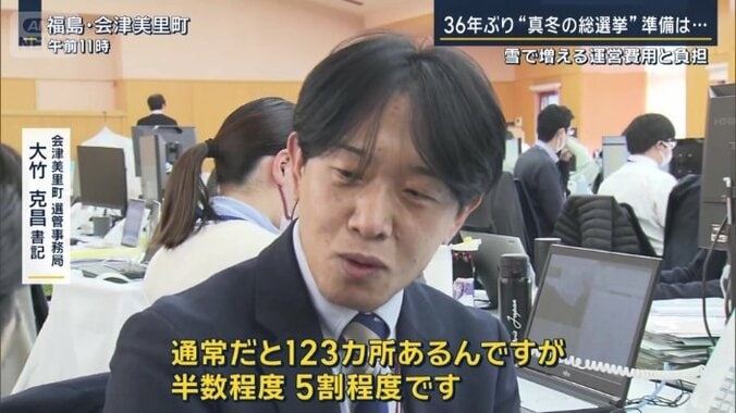 会津美里町選管事務局　大竹克昌書記