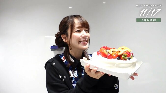 誕生日ケーキに瑞原「さんきゅー♪」な瞬間