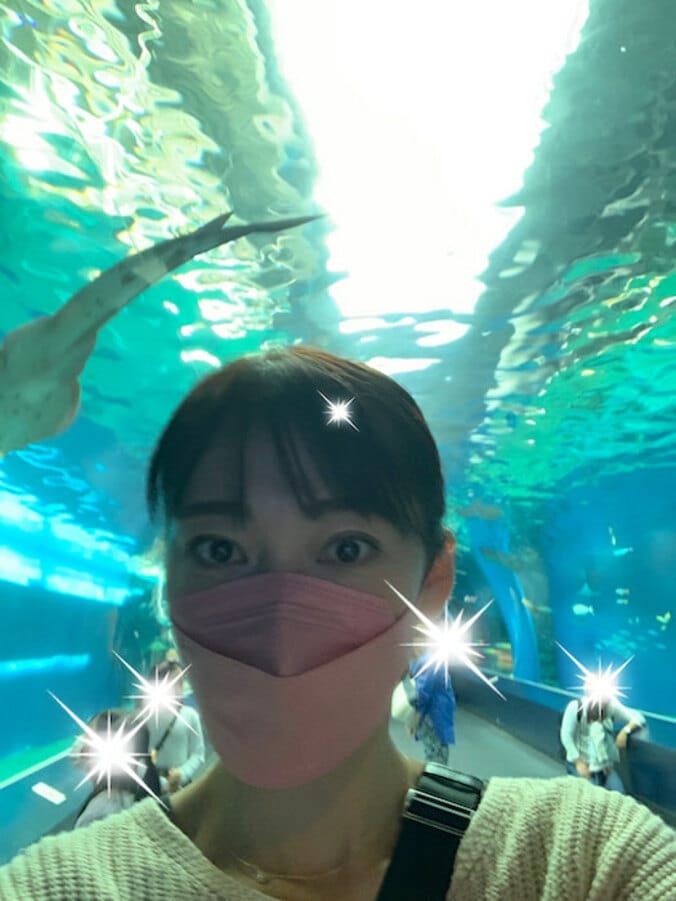  飯田圭織、子ども達と水族館を満喫「思いっきり休日を楽しみました」  1枚目