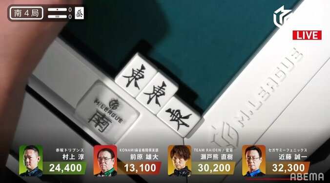 響く「リーチ！」、弾ける「ポンッ！」村上淳の見習うべき発声にファンも「良い声だぁ」／麻雀・Mリーグ 2枚目