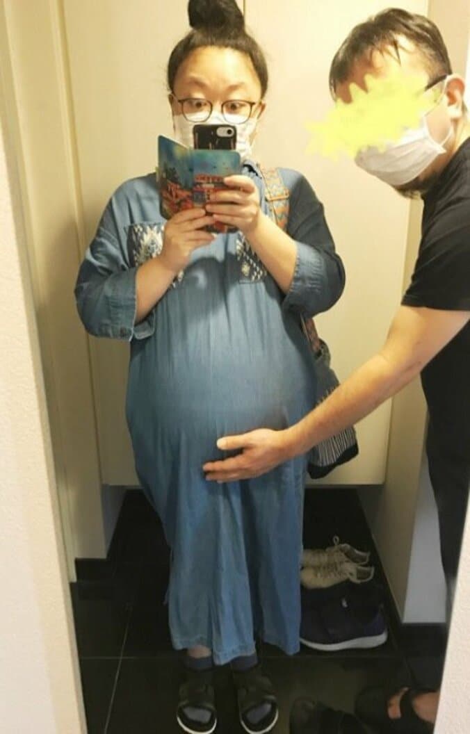 ニッチェ・江上、妊婦健診前にハプニング「今。。めっちゃ我慢してます」 1枚目