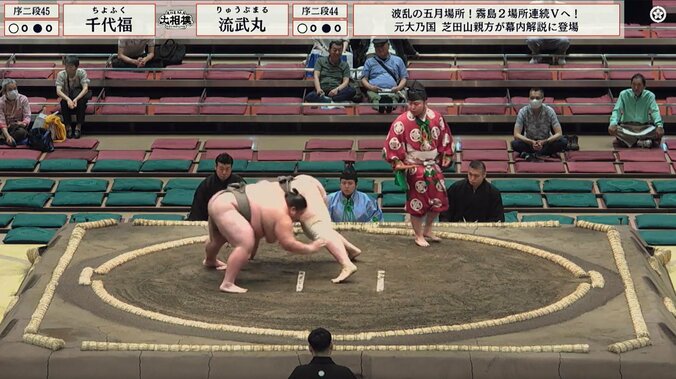 どうしてそうなった? “あんこ型”力士が偶然同じポーズ どこか不思議なシンクロ珍光景にファンほっこり 3枚目