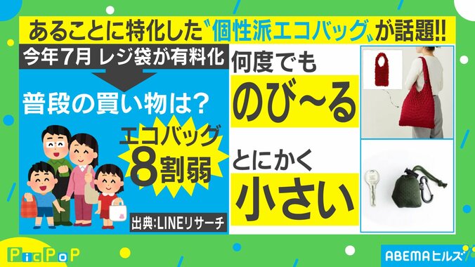 重さはたったの22g！ “鍵より小さい”エコバッグが登場 柴田阿弥アナ「鞄につけておくだけで良いので便利」 1枚目