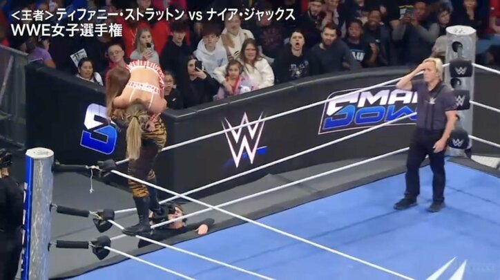 【映像】「音ヤバい」120キロ超女子の衝撃“飛び技2連発”