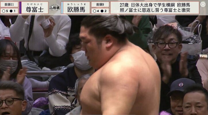 【写真・画像】尊富士が珍しく“鬼の形相” 対戦力士を吹っ飛ばす姿に「どこまで吹っ飛ぶんだ」騒然　1枚目